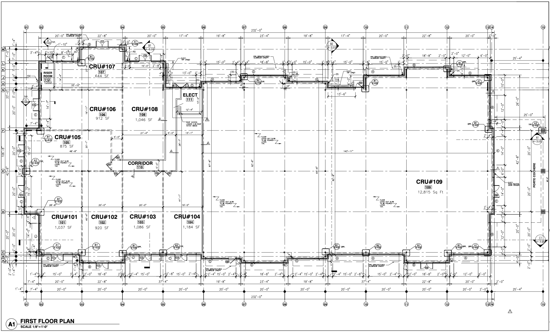 Corner Stone Plaza first floor plan
